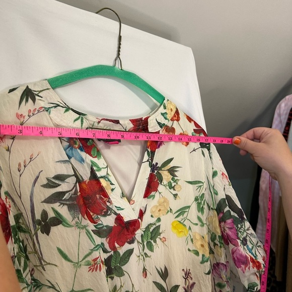 Vince Camuto Multicolor Floral Italian Dress size XL - Picture 3 of 9